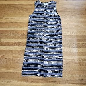 BCBGeneration beautiful sleeveless cardigan blue white and black color for women